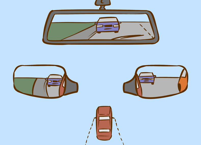 تشخیص حدود ماشین در رانندگی